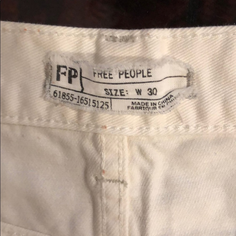 White Jean shorts by free people - Picture 3 of 3